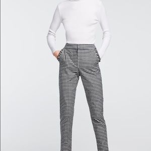 NWT Zara Ruffled Check Pants